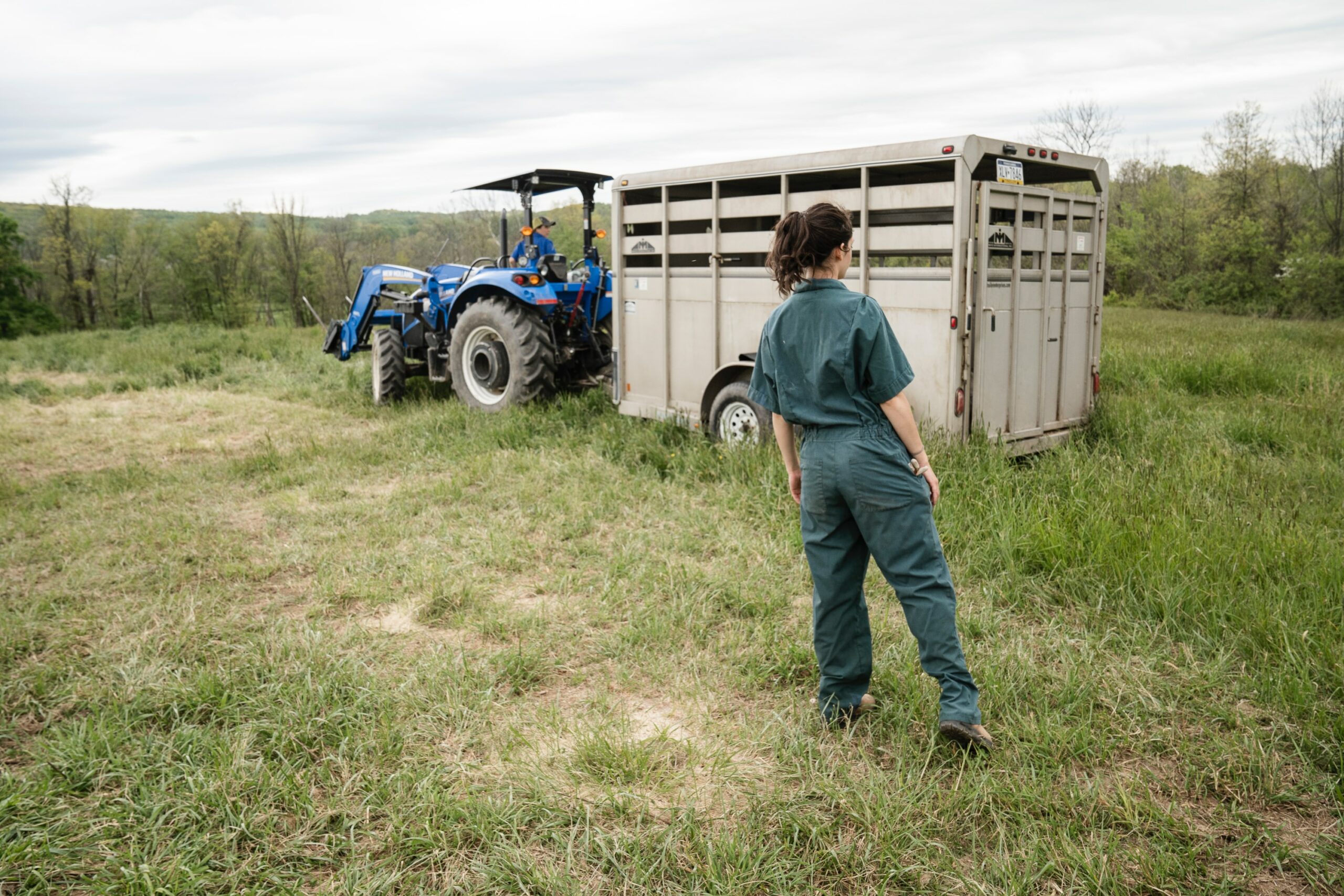 Female farmer in field